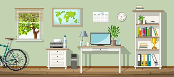 古典的な homeoffice のイラスト — ストックベクタ