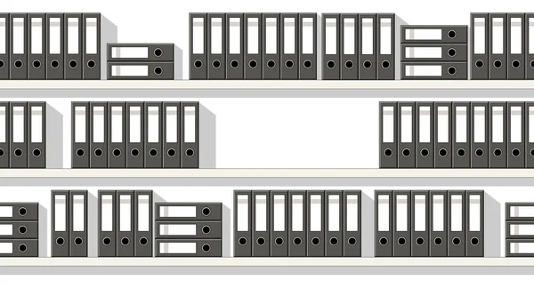 棚に、シームレスなフォルダーの図 — ストックベクタ