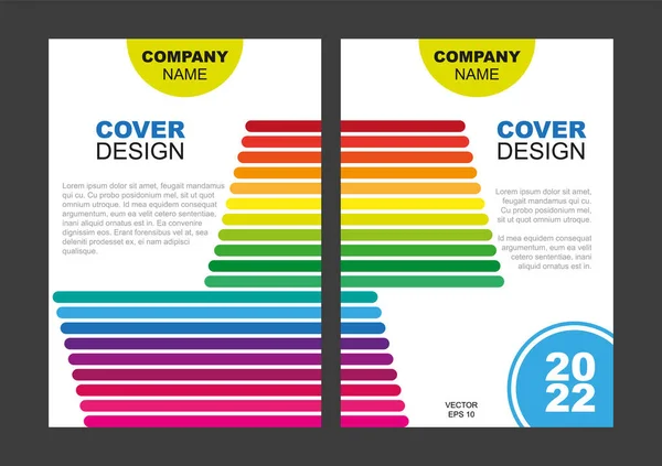 Buntes Cover-Design — Stockvektor