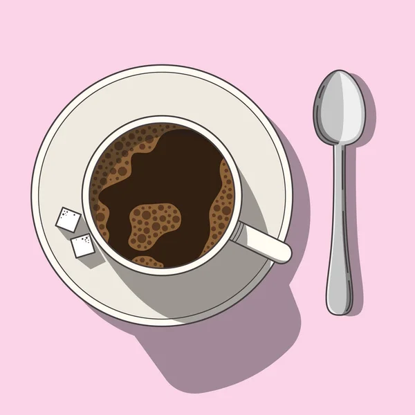 Kopje koffie Stockillustratie