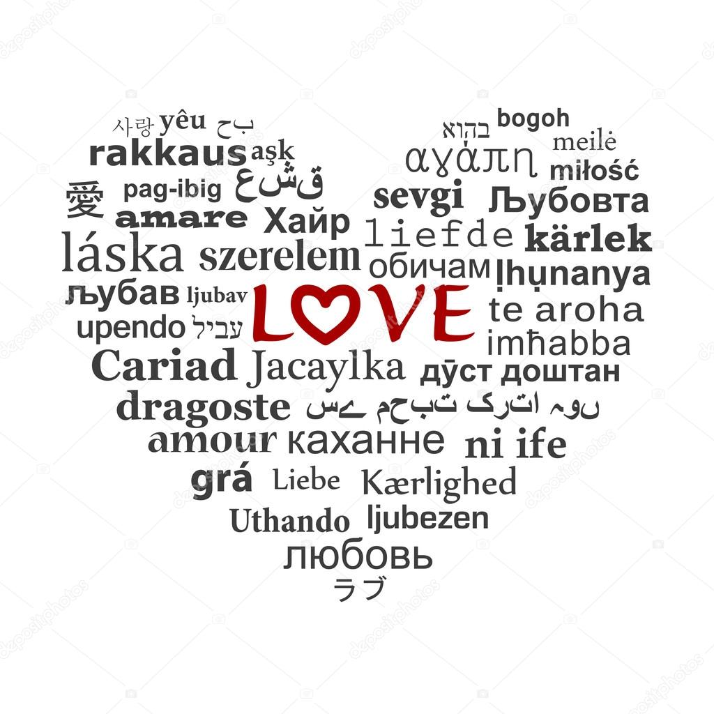 ✓ The word love in many languages premium vector in Adobe Illustrator ai ( .ai ) format, Encapsulated PostScript eps ( .eps ) format