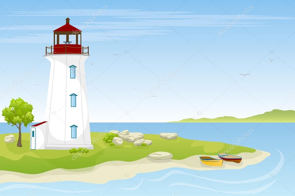 Lighthouse on the coast