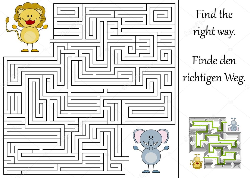 Find the right way through the maze