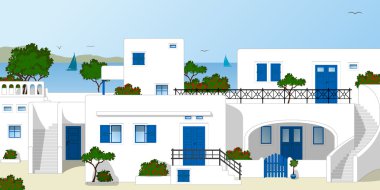 Yunanistan'ın beyaz evler