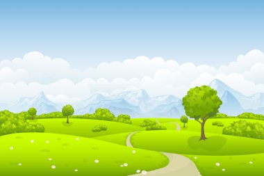 Güzel yaz manzarası