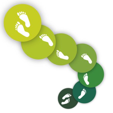 Merdiven ayak izleri ile