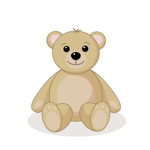 Dulce pequeño peluche — Vector de stock