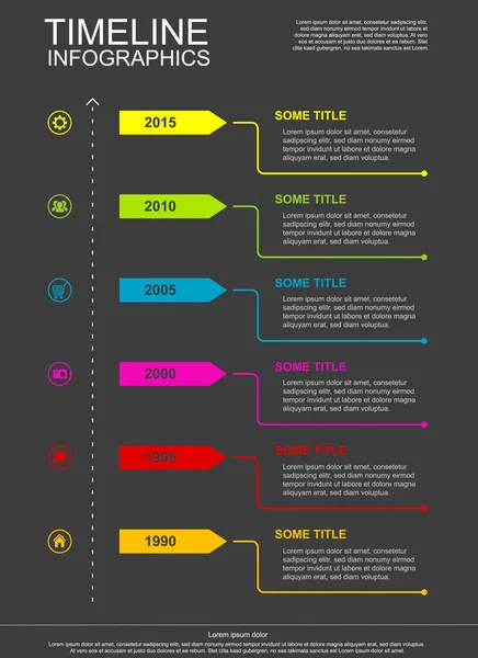 Timeline — Stock Vector