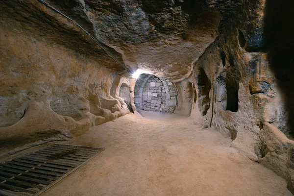 Saratli Turkey August 2020 Interior Ancient Underground City Territory Cappadocia — Stock Photo, Image