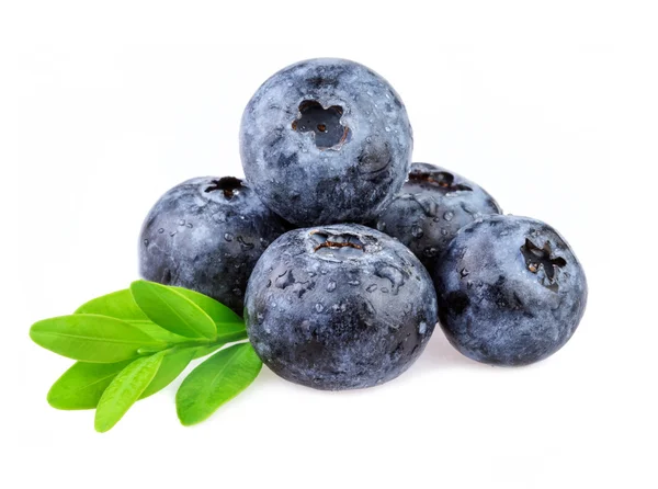Organic blueberry isolated on white background. — Stock Photo, Image