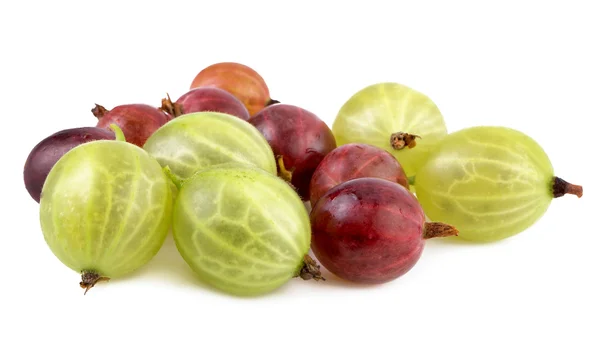 Rote grüne Stachelbeeren — Stockfoto