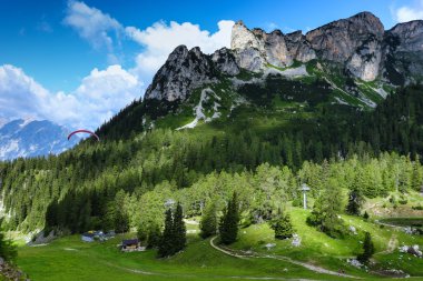 Dağ manzarası Alps, Achensee alan, Tirol, Avusturya