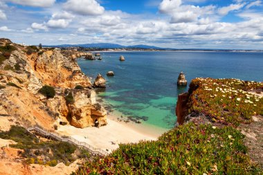 Camilo Lagos, Algarve, Portekiz yakınındaki do Camilo beach Praia