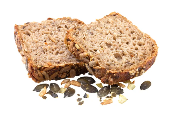 Brot mit Kürbiskernen — Stockfoto