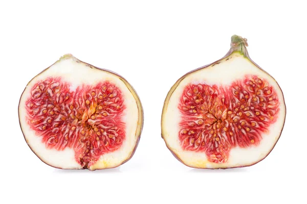 Two Halves of a Figs Fruits — Stock Photo, Image