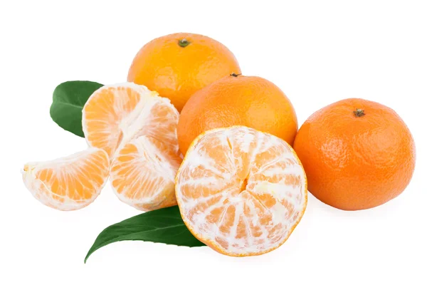 Gepelde mandarijn of mandarin vruchten — Stockfoto