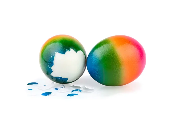 Ovos de Páscoa descascados — Fotografia de Stock