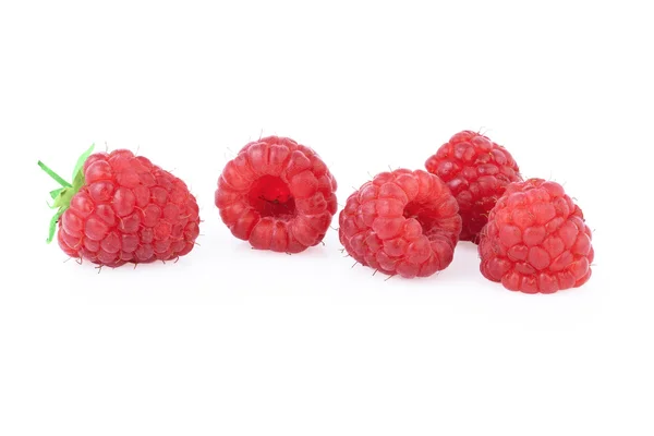 Raspberries in close up — Stock Photo, Image