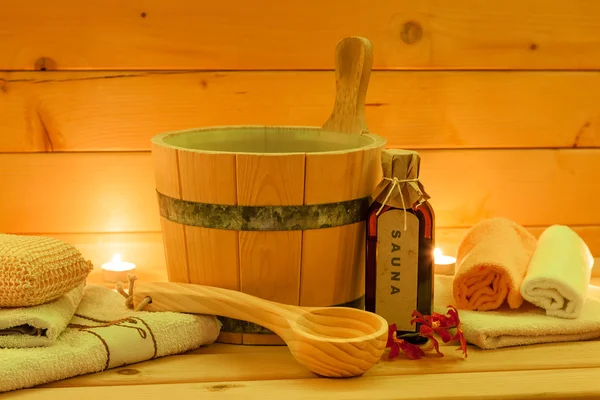 Mum ışığında Sauna Set