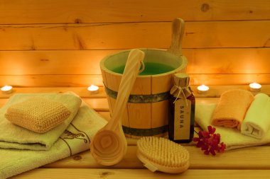 Sauna ile aksesuar seti