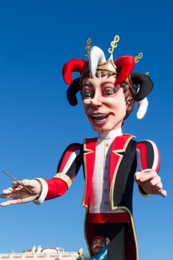 Nice, Fransa - 22 Şubat: Ana kış olay sahillerinde larngest karnavallar dünyanın biridir. Nice, Fransa - 22 Şubat 2015