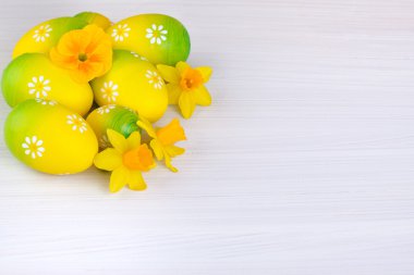 Metniniz için boş alan ile Paskalya dekorasyon