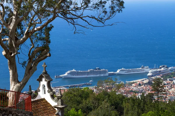 View of Funchal from the Monte. Madeira Island, Portugal — 图库照片