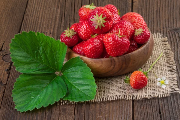 Aardbei rustieke stijl — Stockfoto