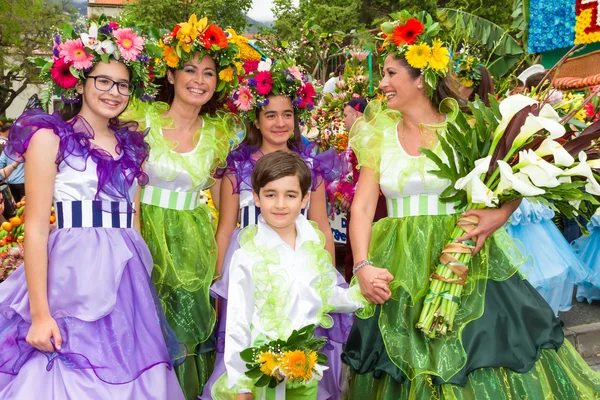 마데이라 아일랜드, 포르투갈에 꽃 축제 — 스톡 사진