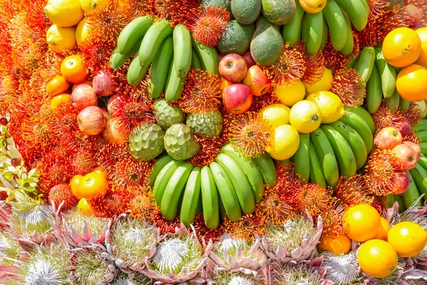 Fruits and flowers decoration of Madeira Island