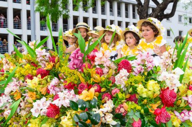 Madeira çiçek Festivali, Funchal, Madeira Adası, Portekiz