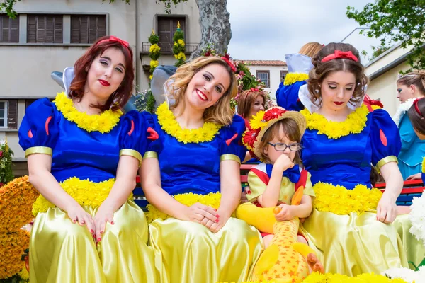 Çiçek Festivali Madeira Adası, Portekiz — Stok fotoğraf