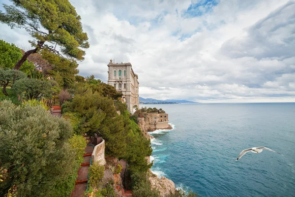 Vista do Museu Oceanográfico em Mônaco — Fotografia de Stock