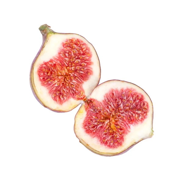 Fig Fruit Cut Halves — Stock Photo, Image