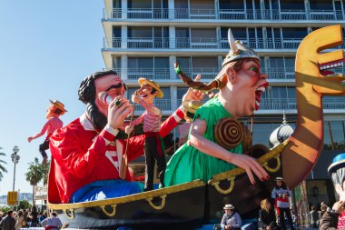 Fransız Rivierası'nda güzel karnaval.
