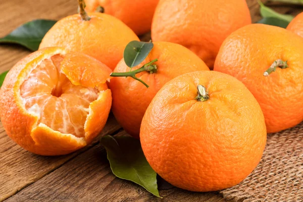 Μανταρίνια Tangerines Closeup — Φωτογραφία Αρχείου