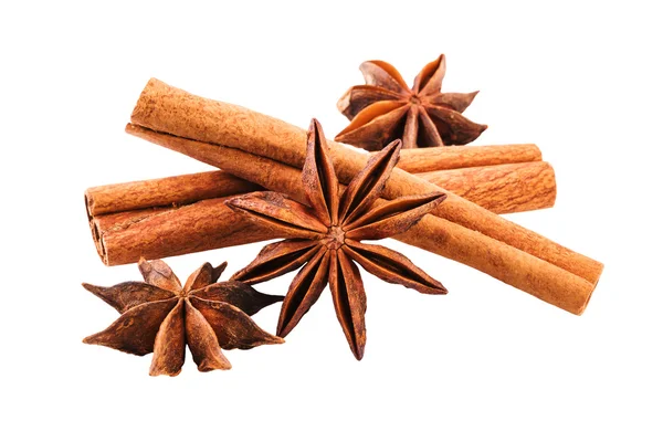 Anise Cinnamon Sticks Primer plano —  Fotos de Stock