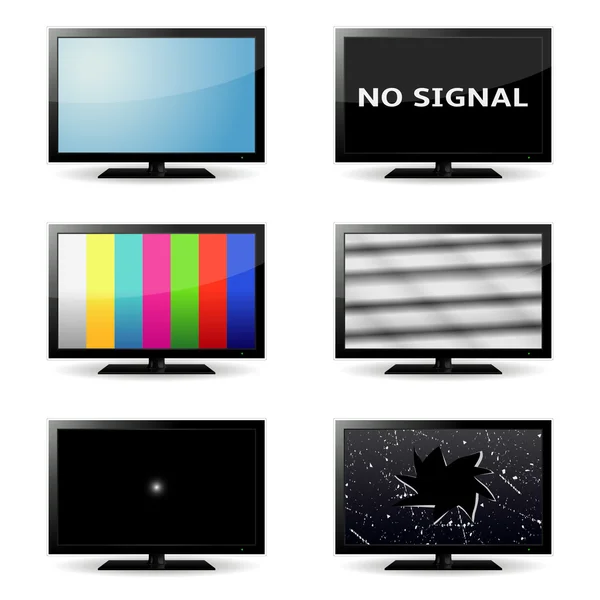 Lcd tv set — Stock Vector