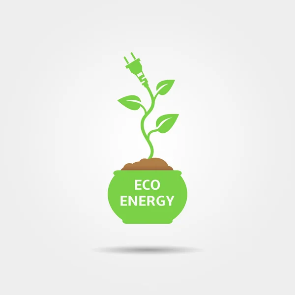 Diseño de energía ecológica — Vector de stock