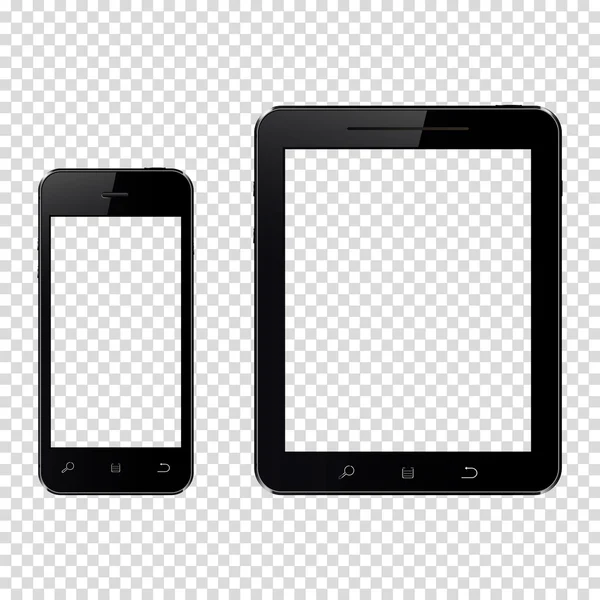 สมาร์ทโฟนและแท็บเล็ตพีซี — ภาพเวกเตอร์สต็อก