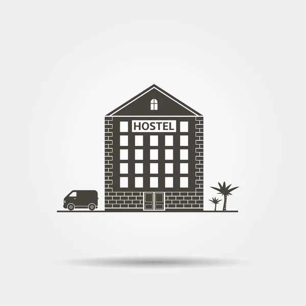 Vector Hostel pictogram — Stockvector