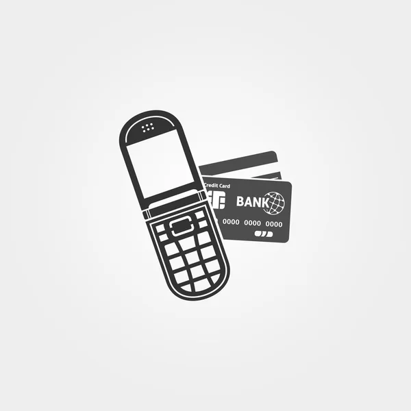 Icône de paiement mobile — Image vectorielle