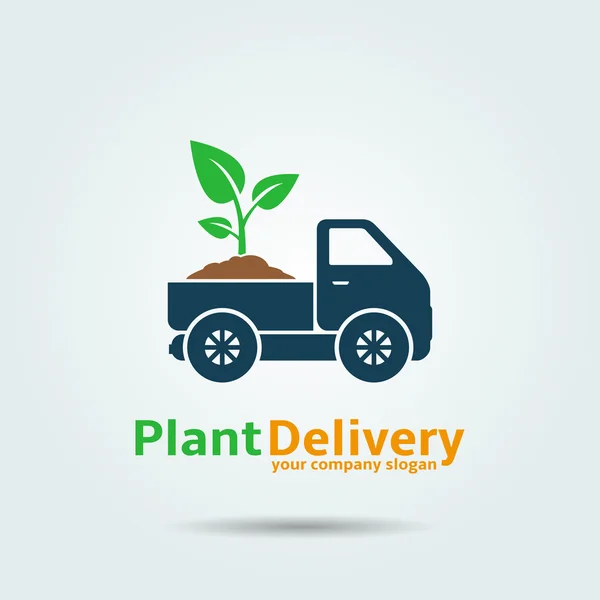 Plant Delivery Logo — Stock Vector