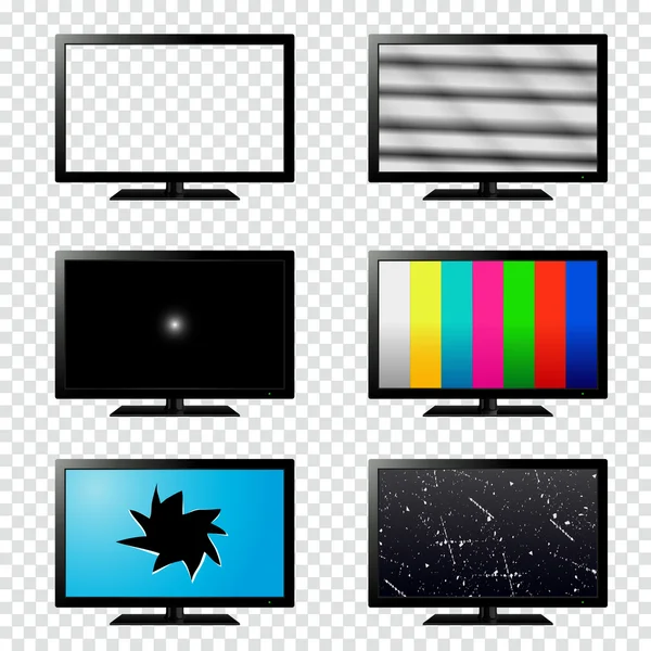 Smart TV icon set — Stock Vector