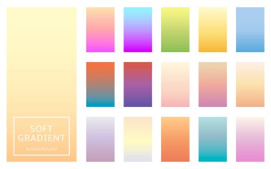 Yumuşak renk eğilimli arkaplan. Tasarım, kapak, afiş, poster, mobil uygulama için yaratıcı şablon. Vektör Eps10.