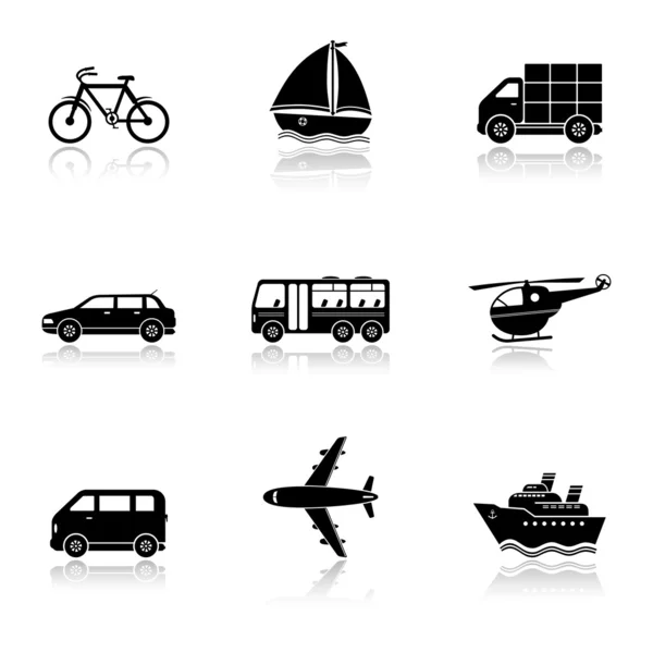 Transport icons — Stock Vector