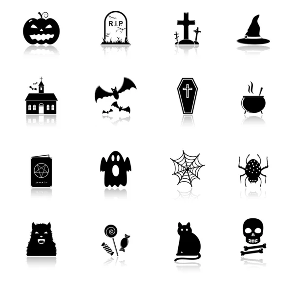 Icônes d'Halloween — Image vectorielle