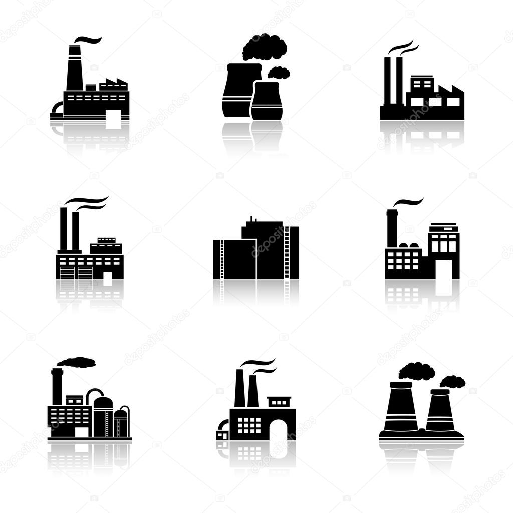 Vector factory icons