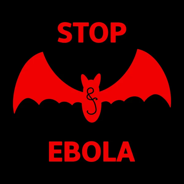 Stop Ebola sign — Stock Vector