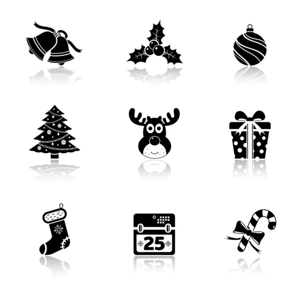 Icônes de Noël vectorielles — Image vectorielle